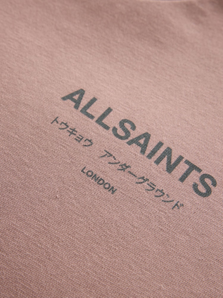 smALLSAINTS Pink Oversized Underground Crew Neck Cotton T-Shirt - Image 4 of 4