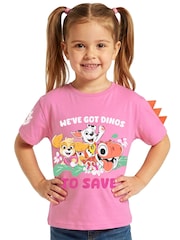 Character Pink Paw Patrol Dinosaur T-Shirt - Image 8 of 10