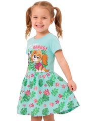 Character Blue Paw Patrol Dino Wilds Skye Short Sleeve Dress - Image 4 of 12