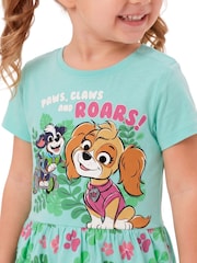 Character Blue Paw Patrol Dino Wilds Skye Short Sleeve Dress - Image 8 of 12