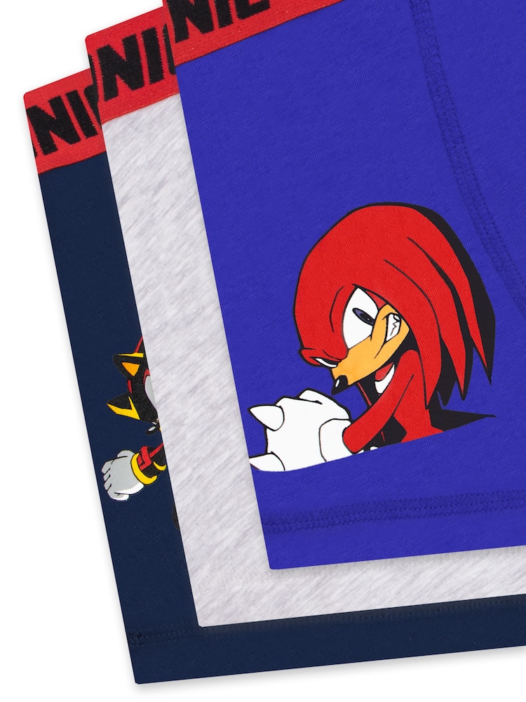 Character Sonic Shadow And Knuckles Underwear 3 Pack - Imagen 5 de 5