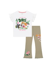 Character Green Paw Patrol Dinosaur T-Shirt And Leggings Set - Image 1 of 11