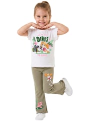 Character Green Paw Patrol Dinosaur T-Shirt And Leggings Set - Image 7 of 11