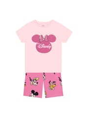 Character Pink Disney Minnie Mouse T-Shirt & Shorts Set - Image 1 of 9