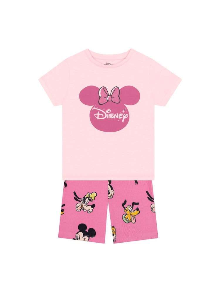 Character Pink Disney Minnie Mouse T-Shirt & Shorts Set - Image 1 of 9