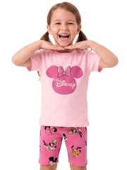 Character Pink Disney Minnie Mouse T-Shirt & Shorts Set - Image 2 of 9