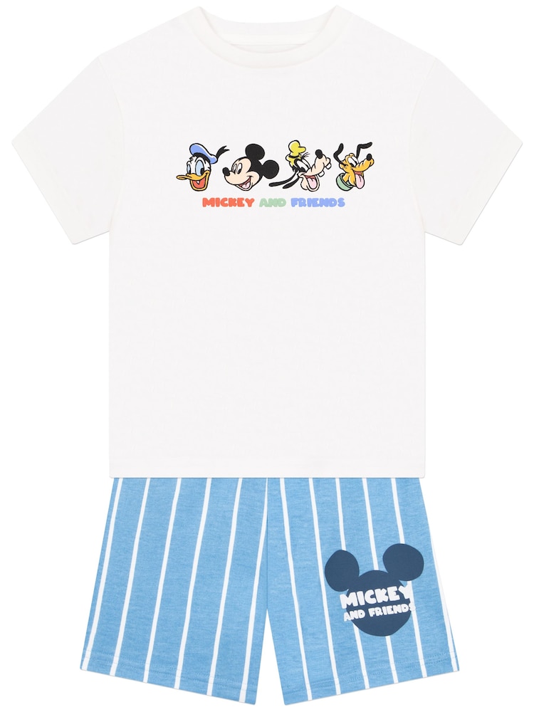 Character Blue Disney Mickey Mouse T-Shirt & Shorts Set - Image 1 of 11 Character Blue Disney Mickey Mouse T-Shirt & Shorts Set - Image 1 of 11