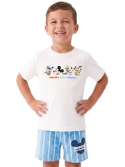 Character Blue Disney Mickey Mouse T-Shirt & Shorts Set - Image 2 of 11