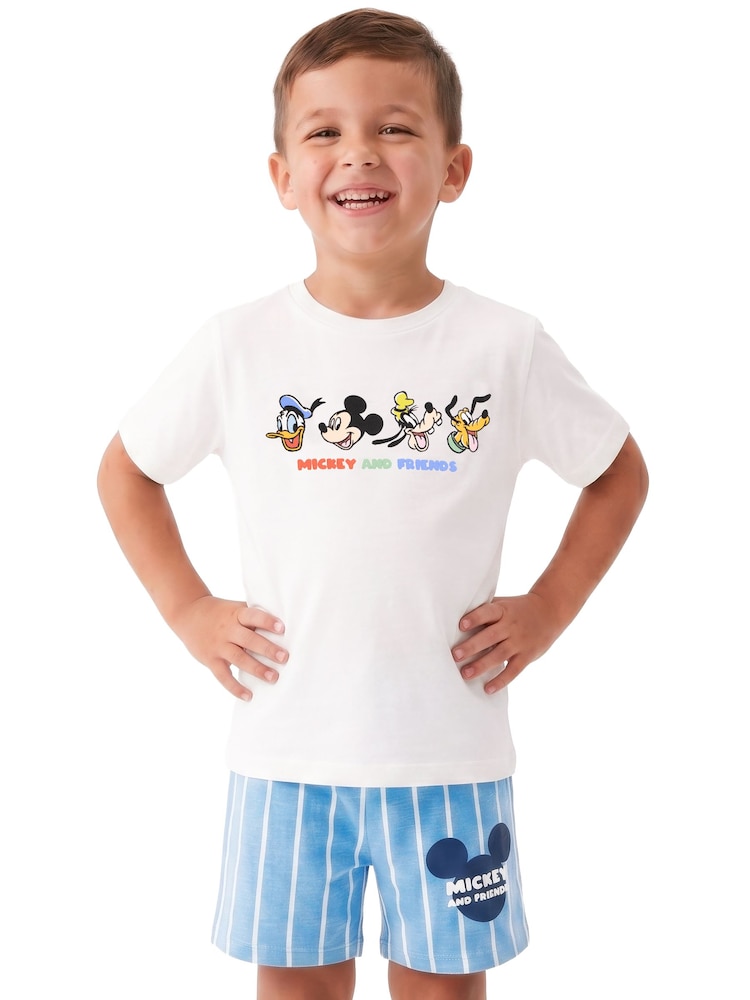 Character Blue Disney Mickey Mouse T-Shirt & Shorts Set - Image 2 of 11 Character Blue Disney Mickey Mouse T-Shirt & Shorts Set - Image 2 of 11