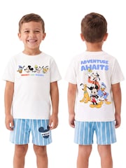 Character Blue Disney Mickey Mouse T-Shirt & Shorts Set - Image 4 of 11