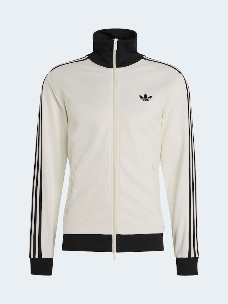 adidas Originals White Classic Track Top - Image 6 of 6