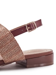 Marrón - Sandalias planas con piedras semipreciosas Lexia de Moda in Pelle - Imagen 4 de 4