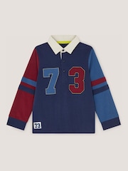 Monsoon Blue 73 Applique Ls Polo Shirt - Image 1 of 2