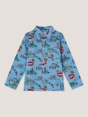 Monsoon Blue London Print Shirt - Image 1 of 2