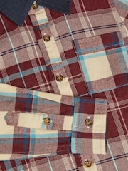 Monsoon Red Contrast Check Print Shirt - Image 2 of 2