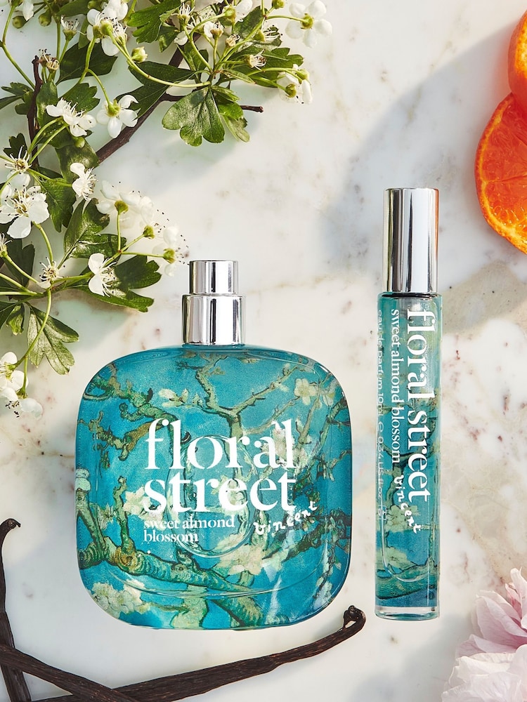 Floral Street Sweet Almond Blossom Home and Away Set (Worth Value £103) - Image 1 of 4 Floral Street Sweet Almond Blossom Home and Away Set (Worth Value £103) - Image 1 of 4
