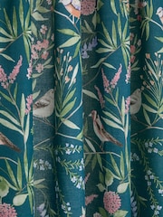 Dreams & Drapes Green Caraway Lined Pair of Pencil Pleat Curtains - Image 3 of 4