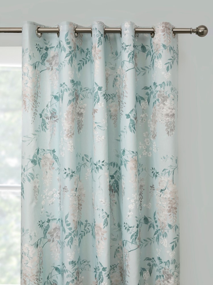 Dreams & Drapes Wisteria 100% Cotton Pair of Eyelet Curtains - Imagem 1 de 3