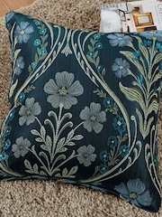 Curtina Navy Estelle Woven Filled Cushion - Image 1 of 3
