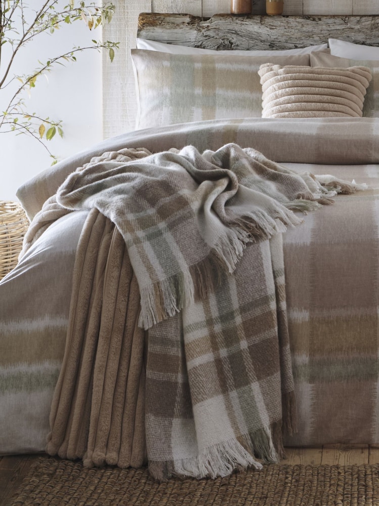Appletree Natural Verbier Faux Mohair Bedspread - Image 1 of 3