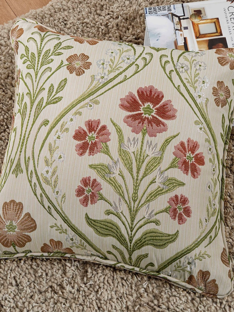 Curtina Natural Estelle Woven Filled Cushion - Image 1 of 3