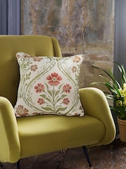 Curtina Natural Estelle Woven Filled Cushion - Image 2 of 3