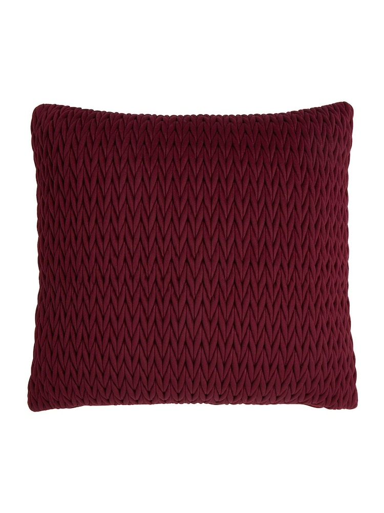Laurence Llewelyn-Bowen Wine Amory Velvet Filled Cushion - Image 2 of 3