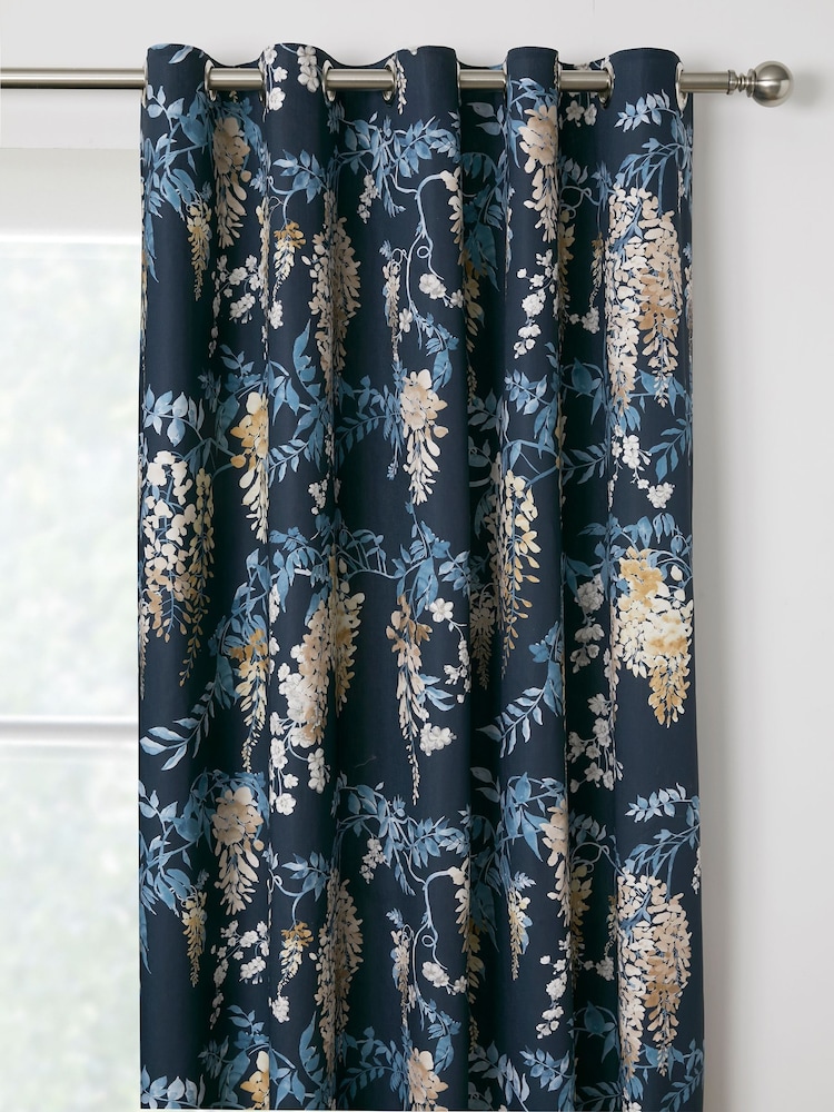 Dreams & Drapes Wisteria 100% Cotton Pair of Eyelet Curtains - Imagem 1 de 3