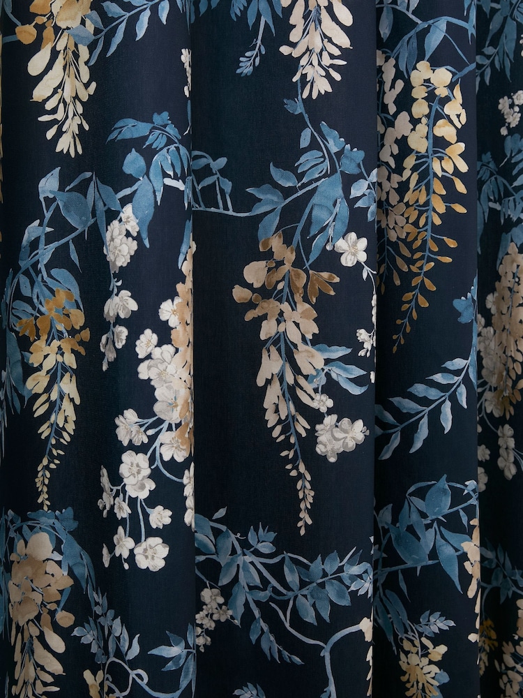 Dreams & Drapes Wisteria 100% Cotton Pair of Eyelet Curtains - Imagem 3 de 3