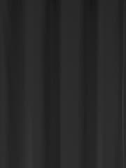 Fusion Black Sorbonne 100% Cotton Pair of Eyelet Room Darkening Curtains - Image 3 of 3