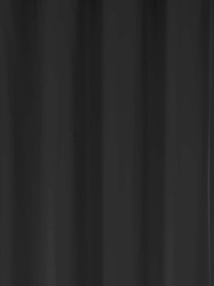Fusion Black Sorbonne 100% Cotton Pair of Eyelet Room Darkening Curtains - Image 3 of 3
