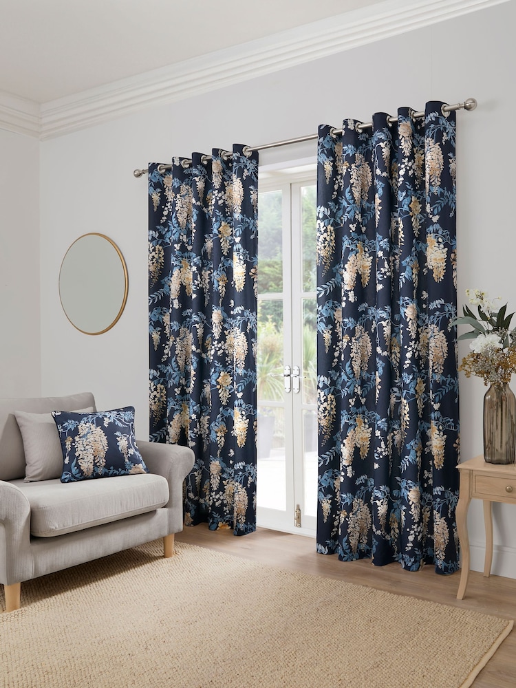 Подушка из 100% хлопка с принтом Dreams & Drapes Wisteria - Изображение 1 из 3