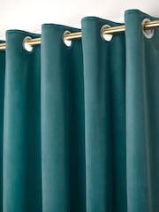 Laurence Llewelyn-Bowen Montrose Velvet Blackout Thermal Eyelet Curtains - Imagem 1 de 3