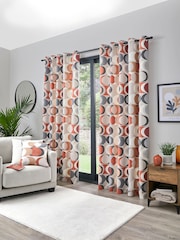 Fusion Sander 100% Cotton Pair of Eyelet Curtains - Изображение 2 из 3