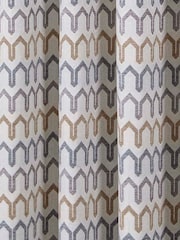 Curtina Natural Arcadia Chenille Pair of Eyelet Curtains - Image 3 of 4