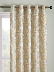 Laurence Llewelyn-Bowen Paradise Palm Jacquard Pair of Eyelet Curtains - Imagem 1 de 3