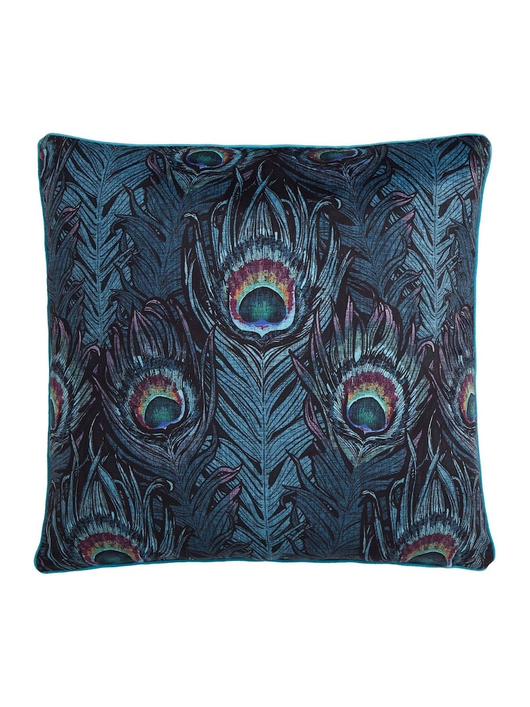 Laurence Llewelyn-Bowen Dandy Peacock Jacquard Filled Cushion - Изображение 2 из 3 Laurence Llewelyn-Bowen Dandy Peacock Jacquard Filled Cushion - Изображение 2 из 3