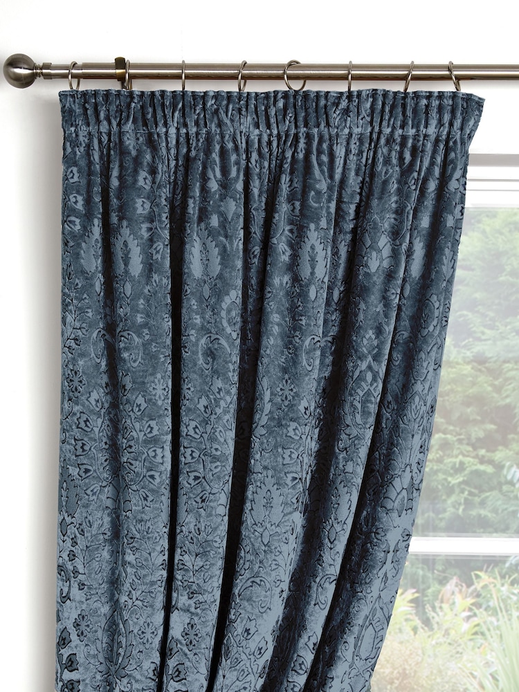 Curtina Trinity Jacquard Pair of Pencil Pleat Curtains - Изображение 1 из 5
