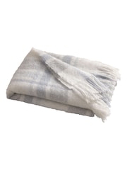 Appletree Blue Verbier Faux Mohair Bedspread - Image 3 of 3