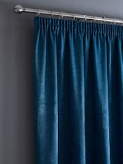 Fusion Galaxy Room Darkening Woven Pair of Pencil Pleat Curtains - Image 1 of 3