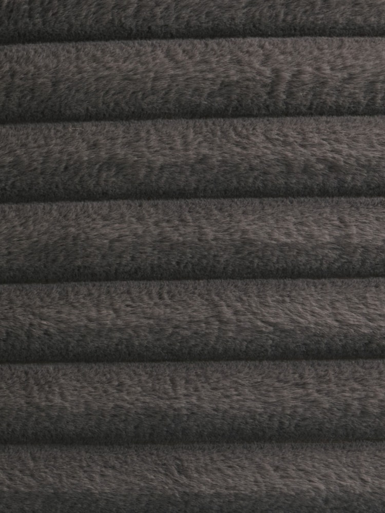 Appletree Charcoal Morritz Faux Fur Filled Cushion - Image 4 of 5