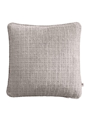 Appletree Natural Alba Textured Chenille Filled Cushion - Image 3 of 4