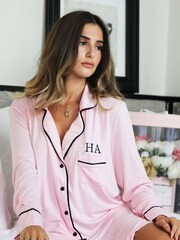 Personalised Jersey Night Shirt By HA Design - Image 3 of 3