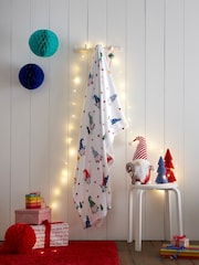 Fusion Red Festive Gonks Fleece Throw - Image 1 of 3