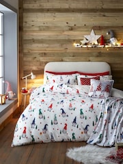 Fusion Red Festive Gonks Fleece Throw - Image 2 of 3