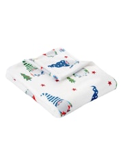 Fusion Red Festive Gonks Fleece Throw - Image 3 of 3