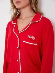 Personalised 100% Cotton Long Sleeve Pyjamas set by HA Design - Image 3 of 4