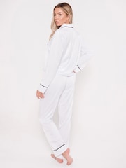 Personalised Sleep Satin Luxe Long Sleeve Pyjamas Set by HA Design - Image 2 of 4