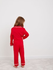 Girls Personalised Mini Long Sleeve 100% Cotton Pyjamas Set by HA Design - Image 2 of 3