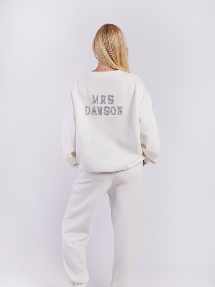 Silk Pyjamas Personalised Jersey Ha Designs Pjs Bride Tracksuit - Main Image